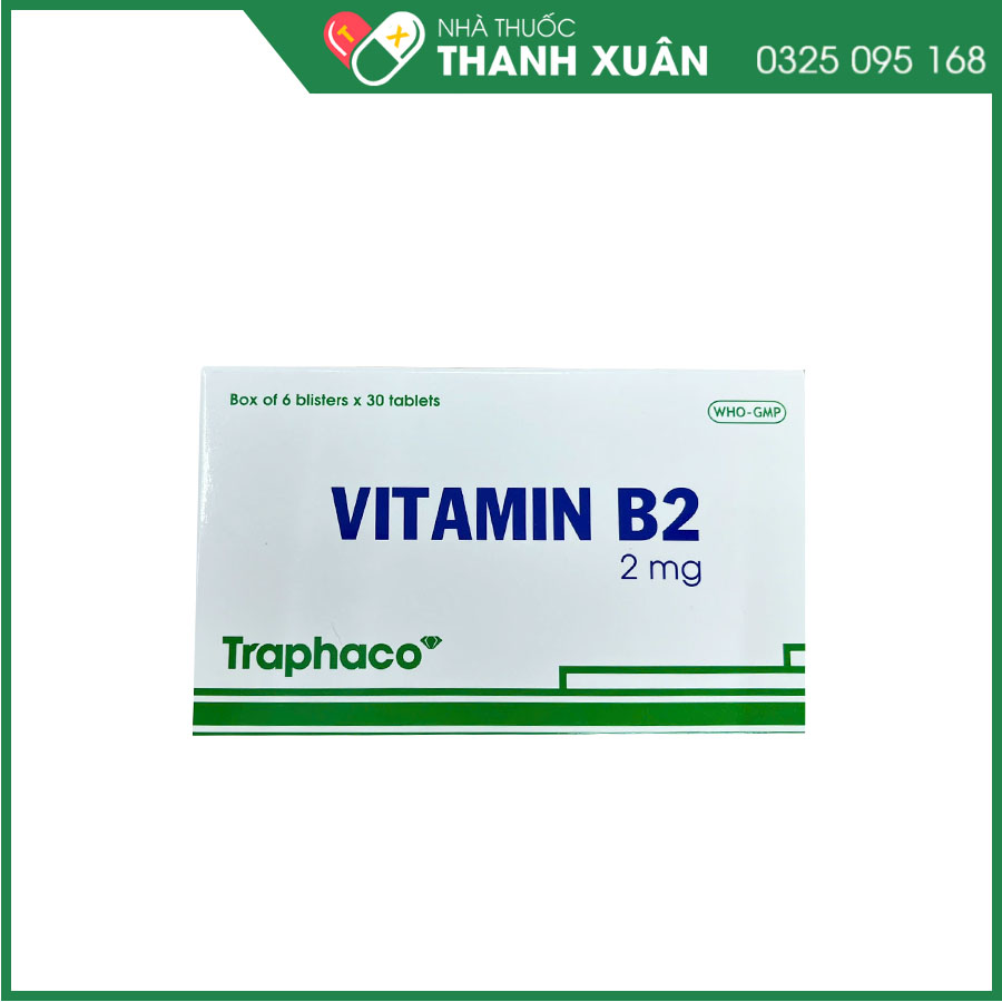 Vitamin B2 2mg Traphaco giúp phòng ngừa thiếu hụt và bổ sung vitamin B2